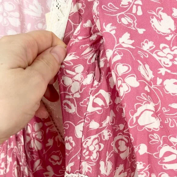 NWT Rixo Amina Maxi Dress in Amelie Floral Pink - Picture 6 of 14
